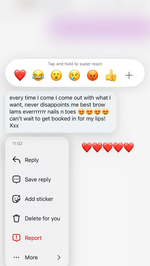 Customer testimonial