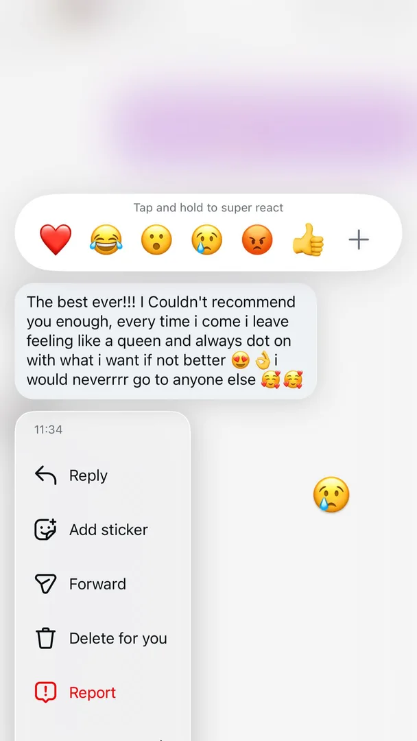 Customer testimonial